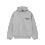 Ensemble complet en polaire Fear of God Essentials gris chiné clair - Image 2