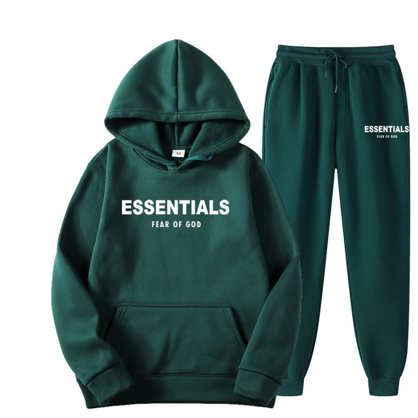 Pull-Essentials-Fear-of-God-survetement-vert Pull Essentials Fear of God, survêtement vert