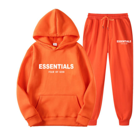Sweat à capuche Essentials Fear of God Orange Ensmble