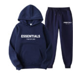 Sweat à capuche Essentials Fear of God, survêtement bleu