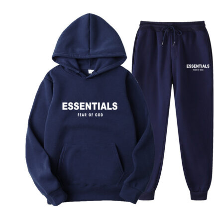 Sweat à capuche Essentials Fear of God, survêtement bleu