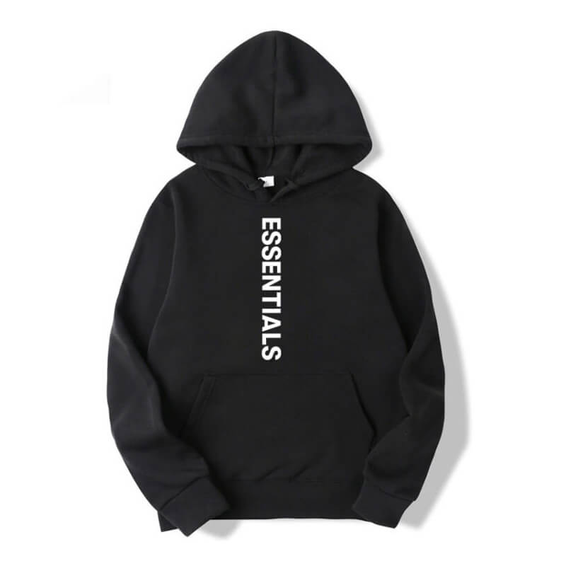 Sweat-a-capuche-Essentials-avec-logo-vertical Sweat à capuche Essentials avec logo vertical - Image 1