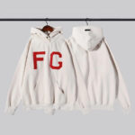 Sweat à capuche blanc ESSENTIALS FG