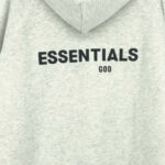 Sweat à capuche épais gris clair Essentials Fleeces - Image 2