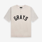 T-shirt Henley Fear of God Grays – Crème