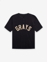 T-shirt Henley Fear of God Grays – Noir