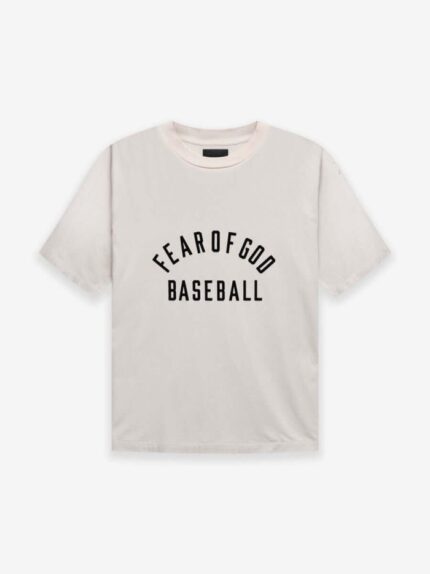 T-shirt de baseball Fear of God – Crème