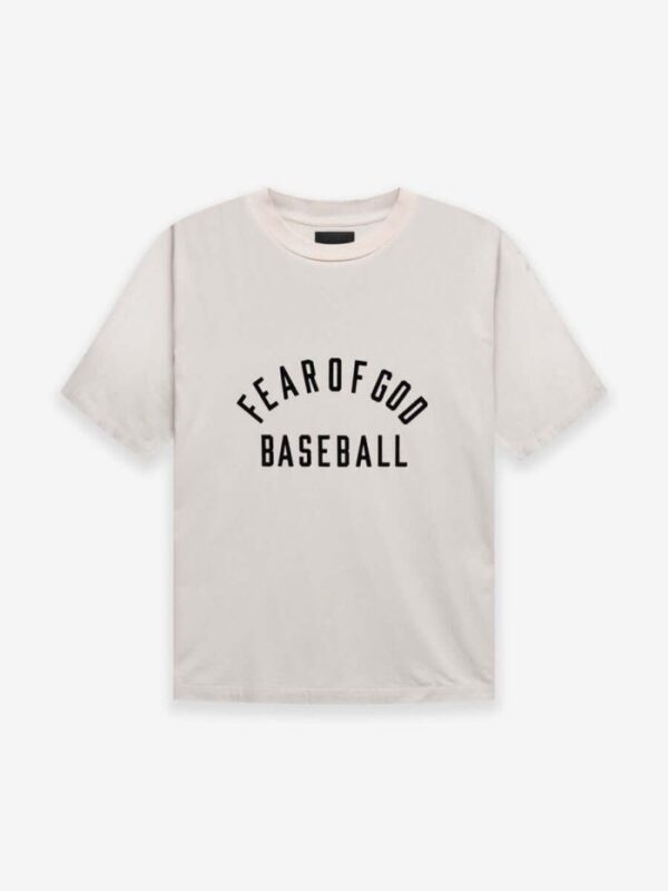 T-shirt de baseball Fear of God – Crème